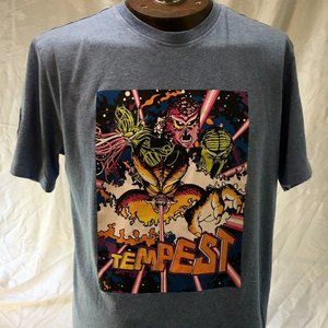 Atari Tempest Video Game T-shirt Unisex Size Med Blue 2020 New